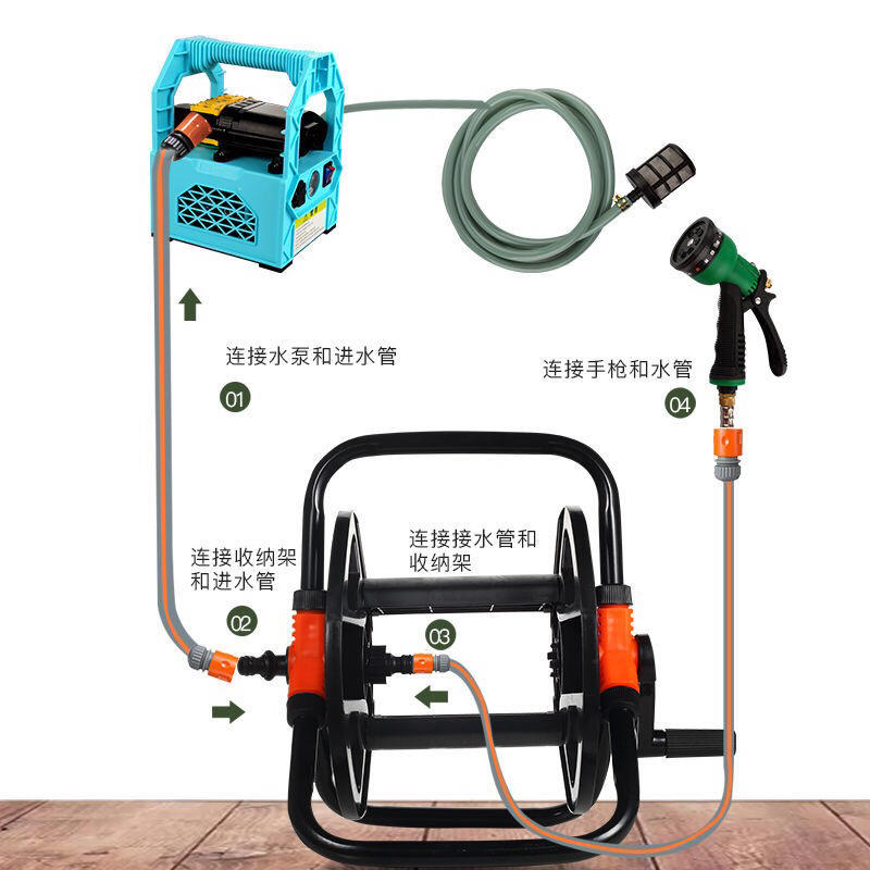 家用充电式自吸泵便携式浇花打药洗车水泵户外浇菜小泵抽水机