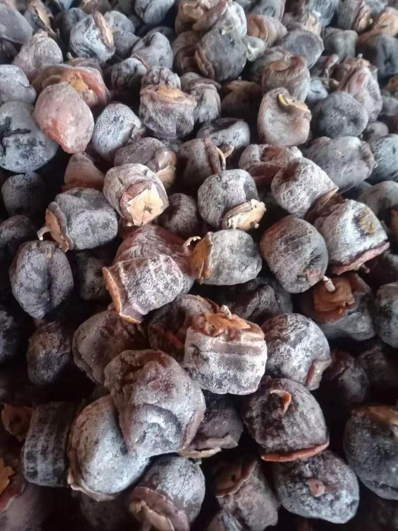 自然上霜大个柿饼大量供应