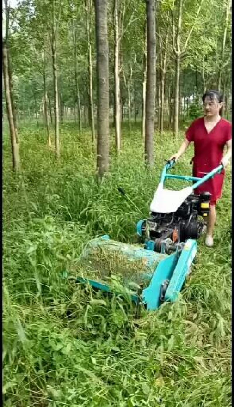 多种宽度割幅碎草灭草机柴油大动力果园大棚碎草还田机割