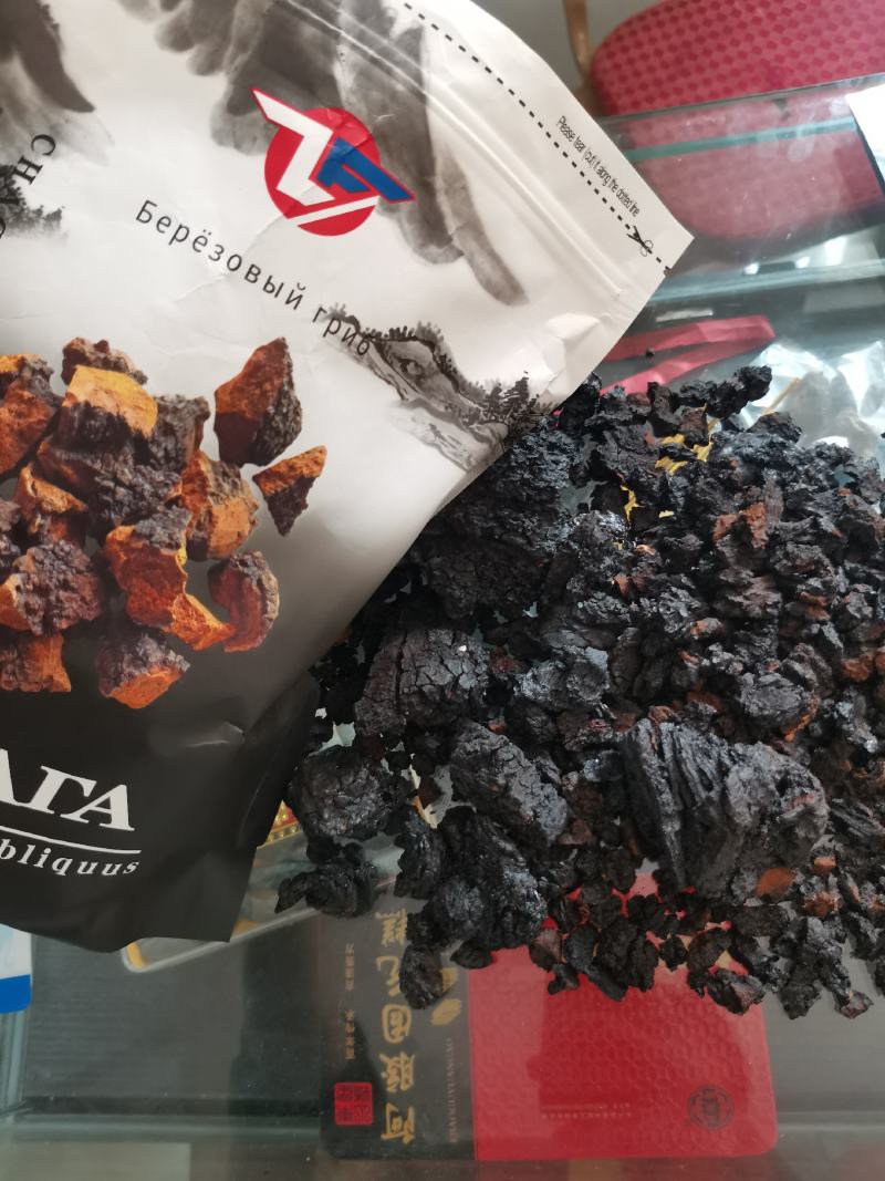 俄罗斯桦树茸精品稀有黑油粒，黑金粒，木桶