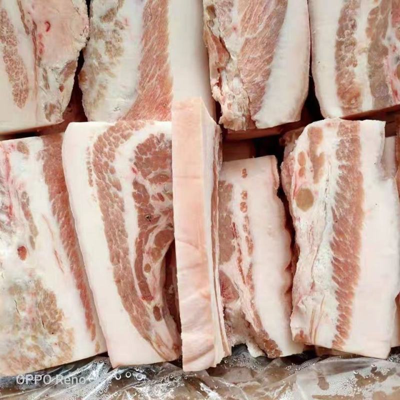 新鲜冷冻合成猪肉块扣肉大肉块带皮槽头肉块大肉