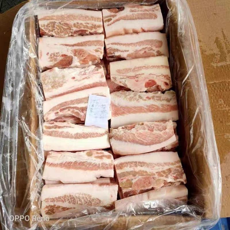 新鲜冷冻合成猪肉块扣肉大肉块带皮槽头肉块大肉