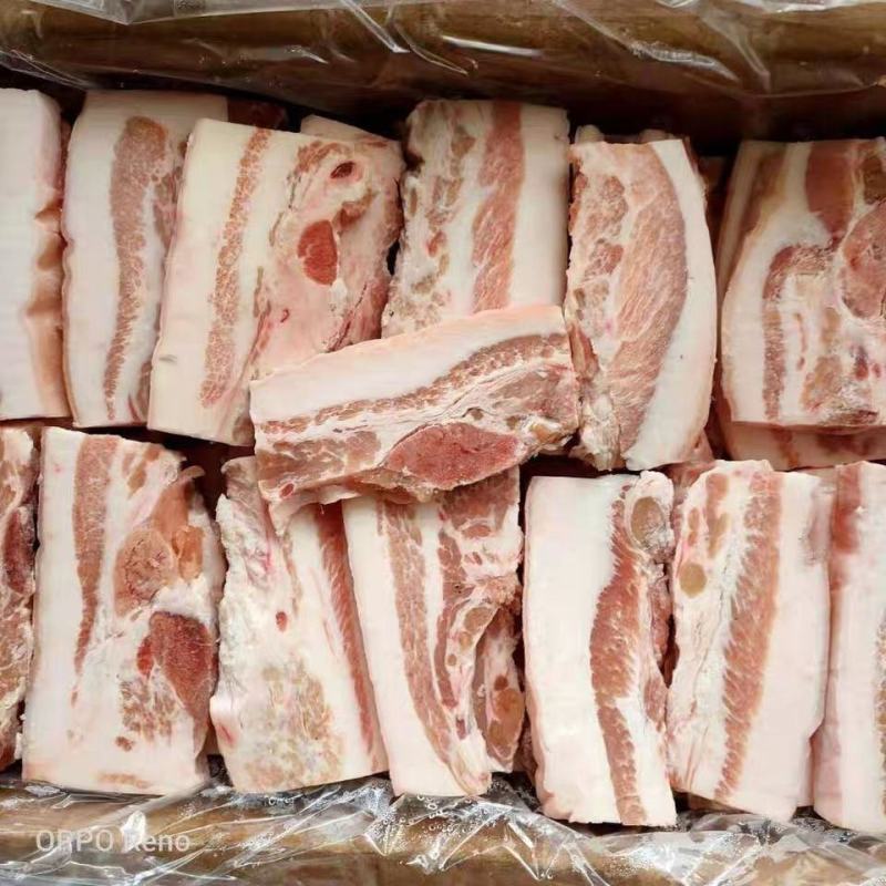 新鲜冷冻合成猪肉块扣肉大肉块带皮槽头肉块大肉