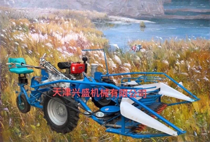 厂家直销芦苇小麦浦草玉米秸秆全自动收割打捆一体机