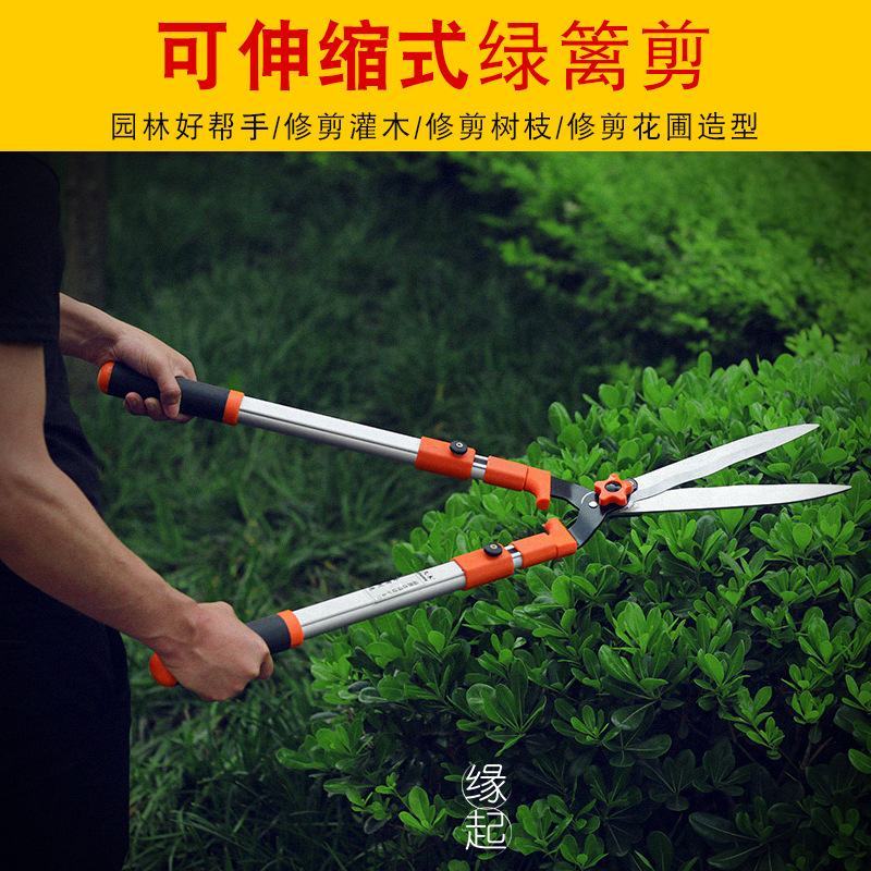 绿篱剪大剪刀伸缩园林剪强力园艺家用草坪修剪花草剪树枝