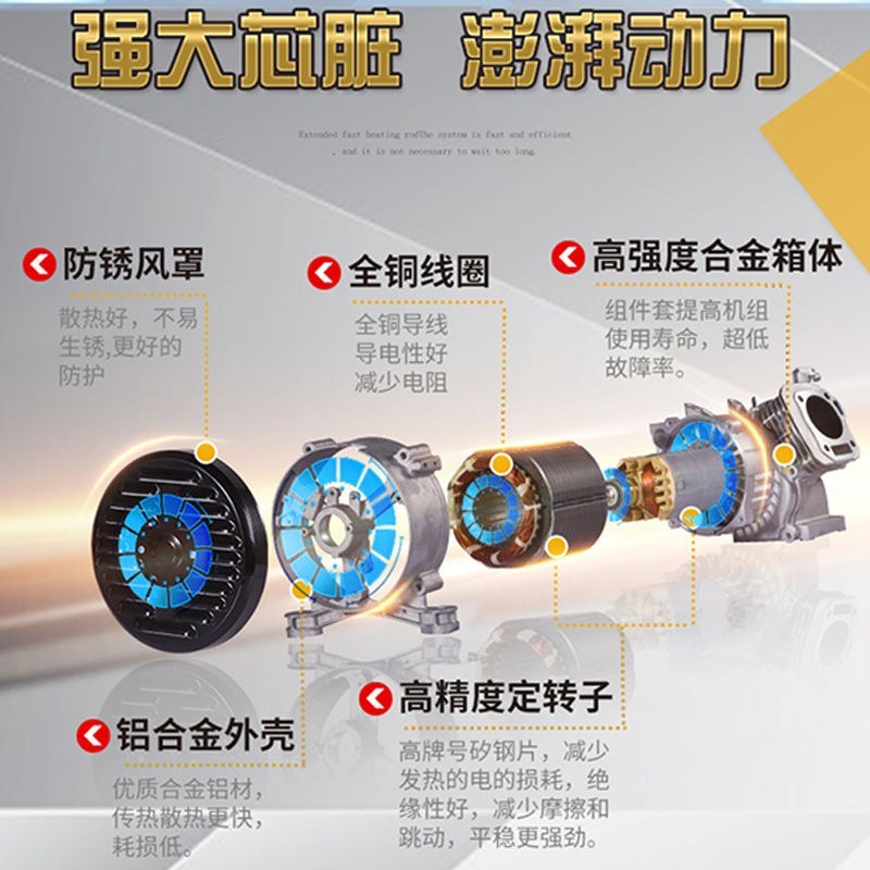 发电机3kw小型汽油家用220v单相5/6/8千瓦380