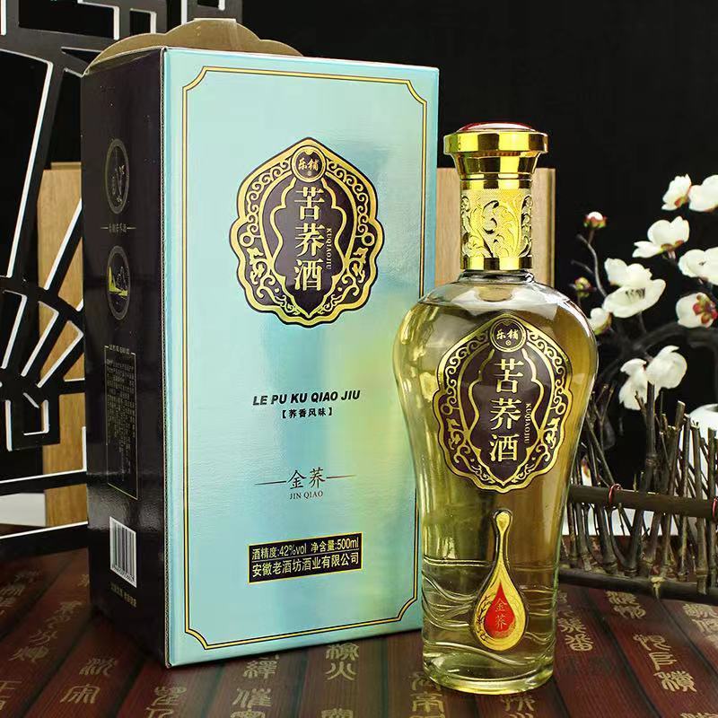 白酒浓香型苦荞酒42度500ml一箱6瓶包邮