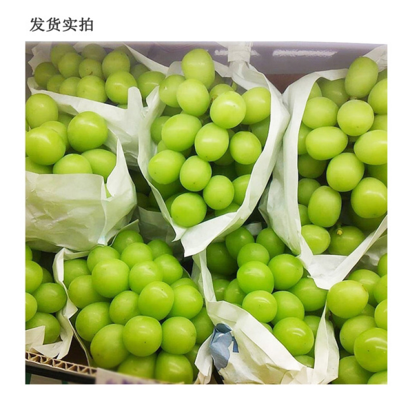 现货晴王香印青题阳光玫瑰葡萄3-4串礼盒新鲜水果
