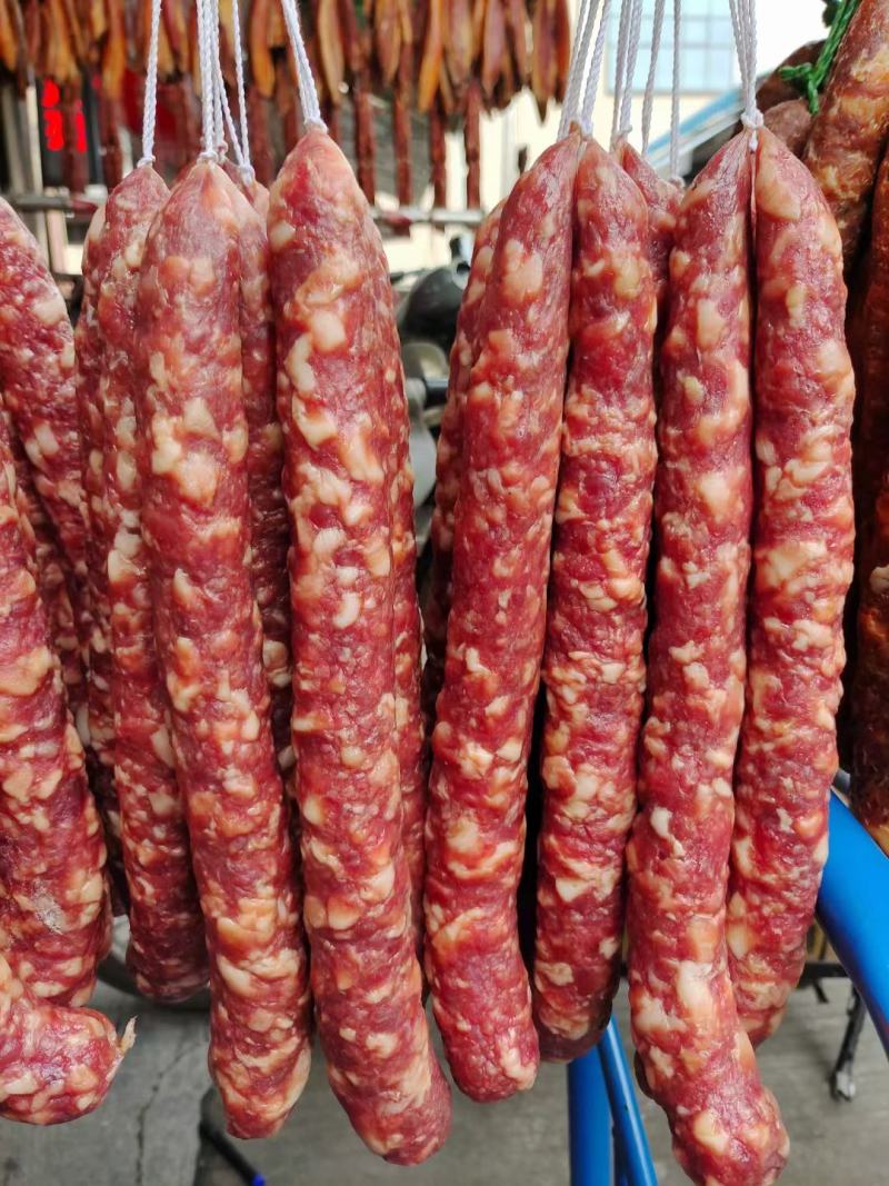 纯肉麻辣香肠干度好50斤1件适合超市专卖店景区常年批发