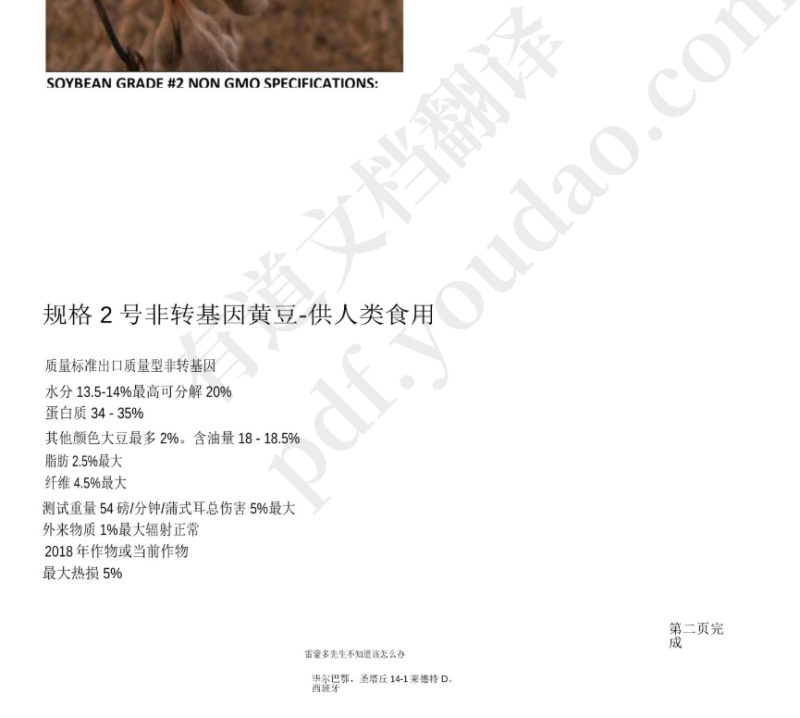 巴西非转基因大豆3000