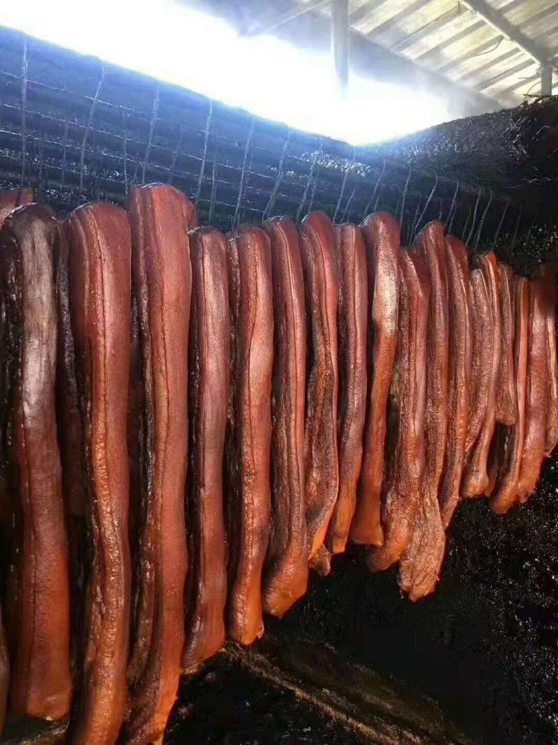 【烟熏腊肉】传统制作农家烟熏腊肉口感纯正品质保证味道好