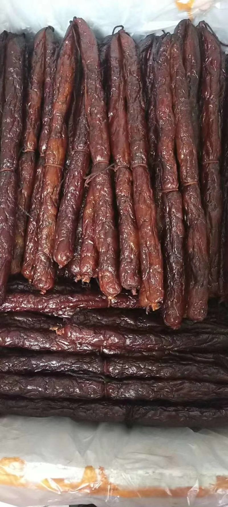 【精选烟熏腊肠】传统制作农家烟熏土猪腊肠