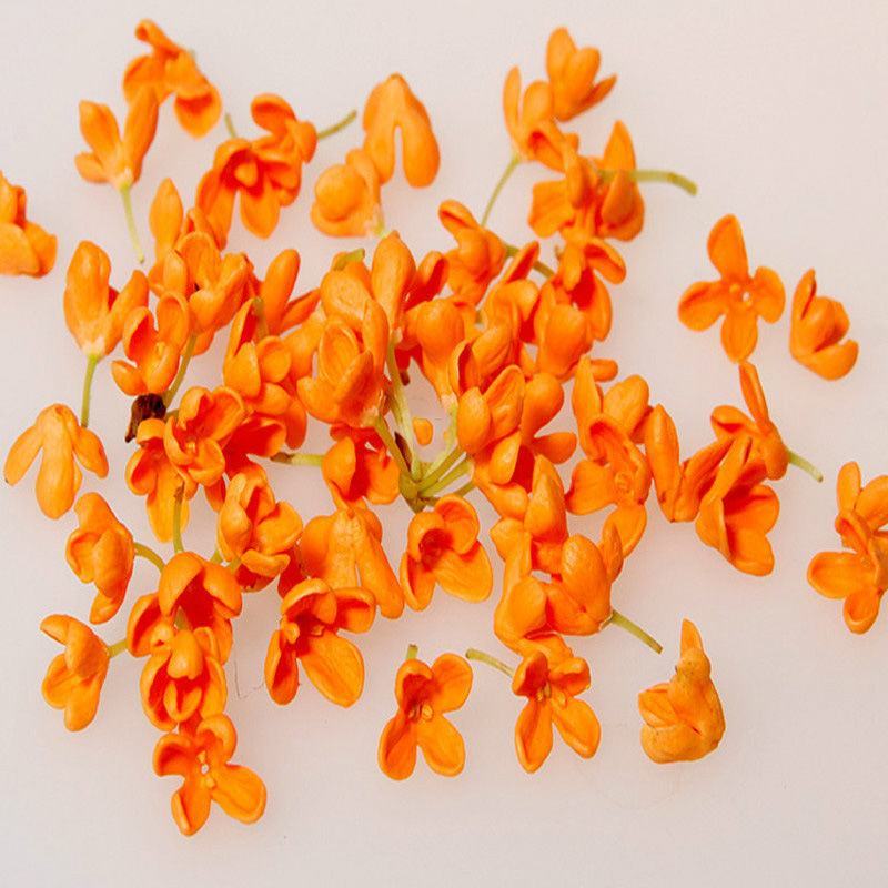 广西桂林浓香新鲜丹桂花干花食用干桂花干茶烘焙泡水茶红色桂
