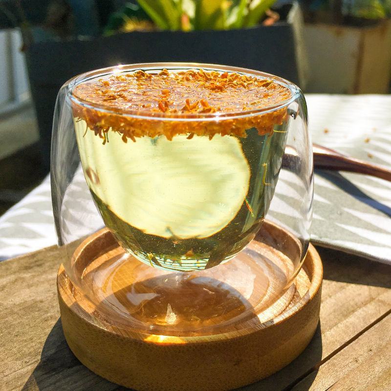 广西桂林浓香新鲜丹桂花干花食用干桂花干茶烘焙泡水茶红色桂
