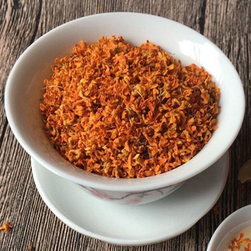 广西桂林浓香新鲜丹桂花干花食用干桂花干茶烘焙泡水茶红色桂