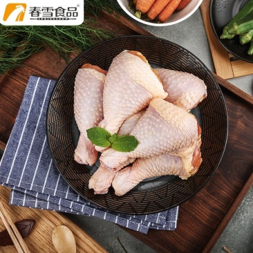 春雪食品鸡琵琶腿4斤家庭装新鲜冷冻鸡大腿小腿清真食材鸡肉