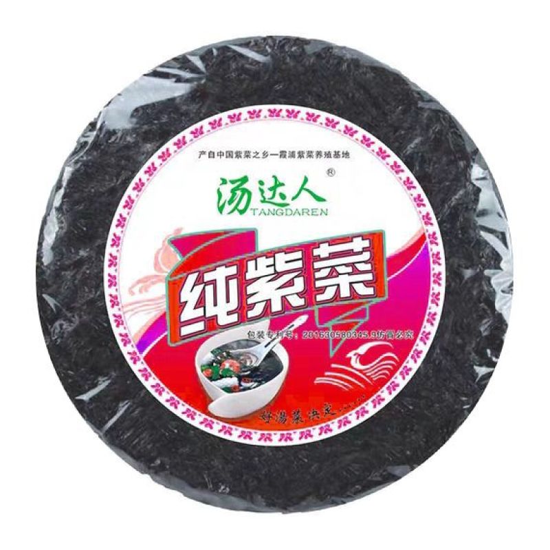 福建霞浦汤达人紫菜净克菜圆饼菜
