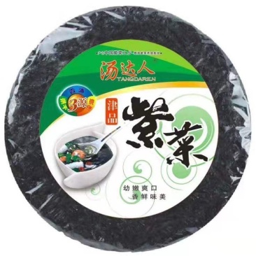 福建霞浦汤达人紫菜净克菜圆饼菜