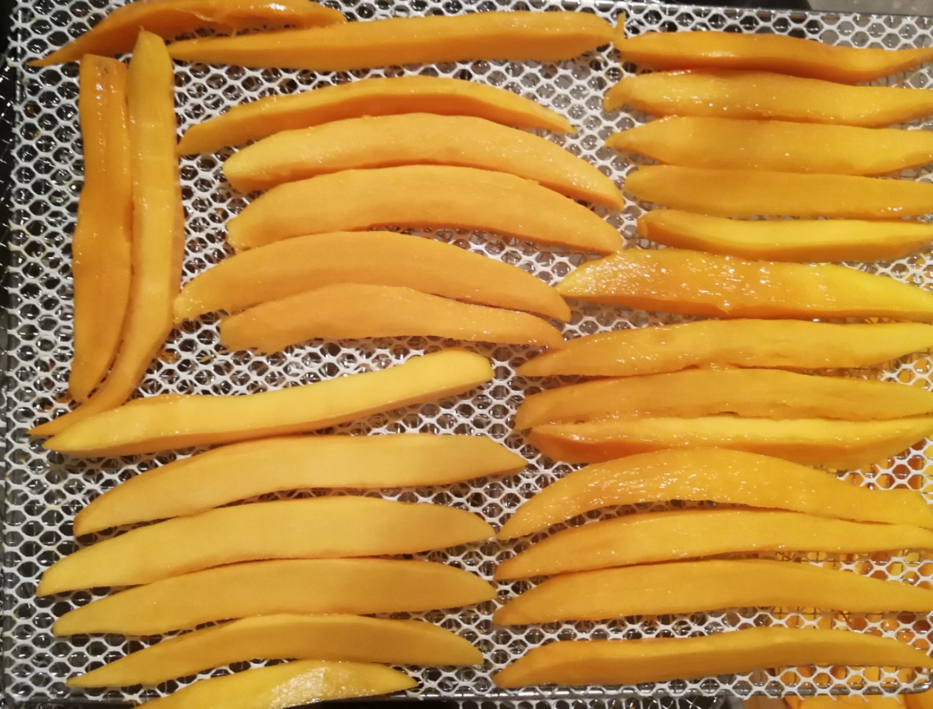 芒果果肉放入密封袋冷冻保存