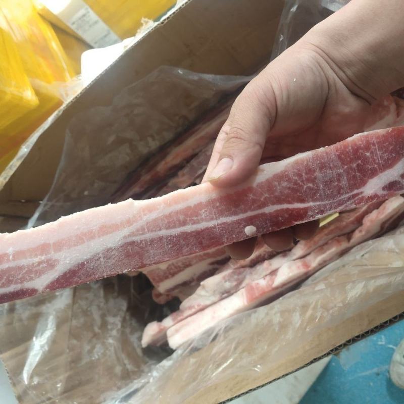 五花肉条包邮冷冻新鲜猪肉条20斤装中方长条去皮五