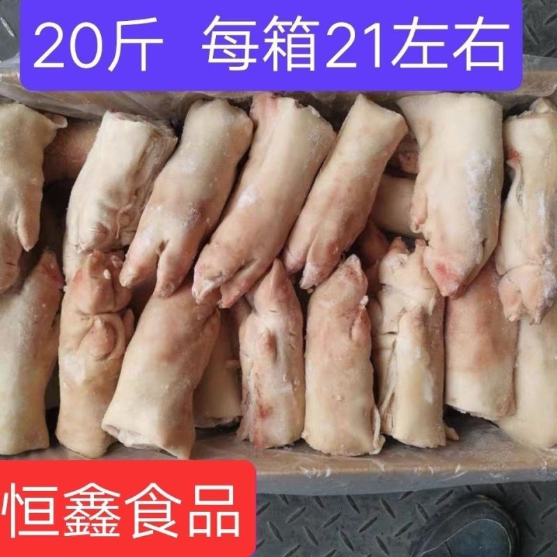 新鲜冷冻生猪肉生猪蹄整箱20斤20个左右生鲜猪爪饭店商用