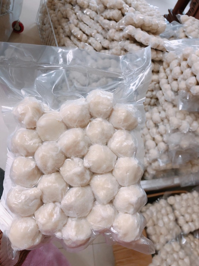 北海海鲜墨鱼手工丸子