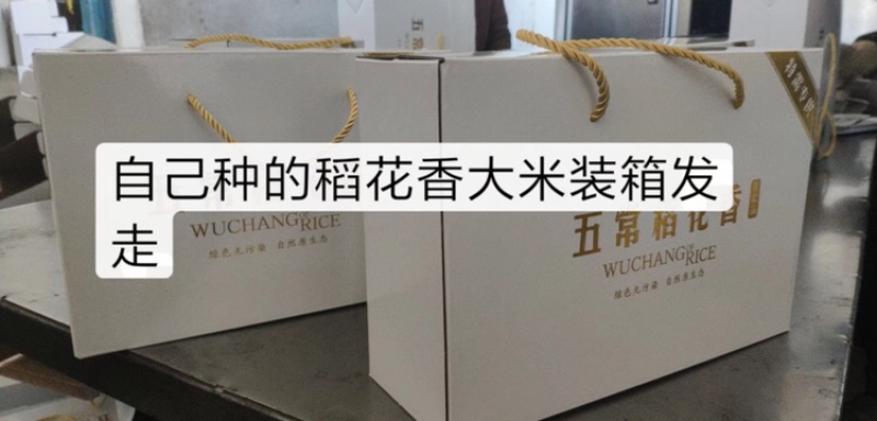 老农民自己家种的五常稻花香大米不掺一粒假米诚信第一