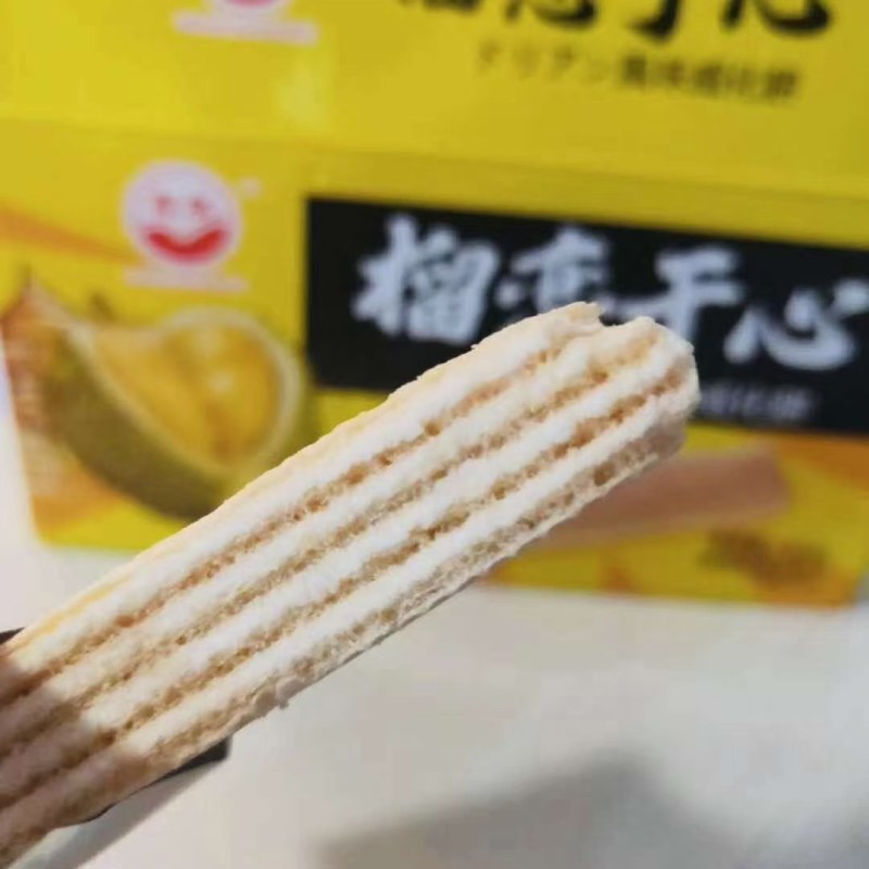 鑫泉榴莲威化饼400g香酥可口