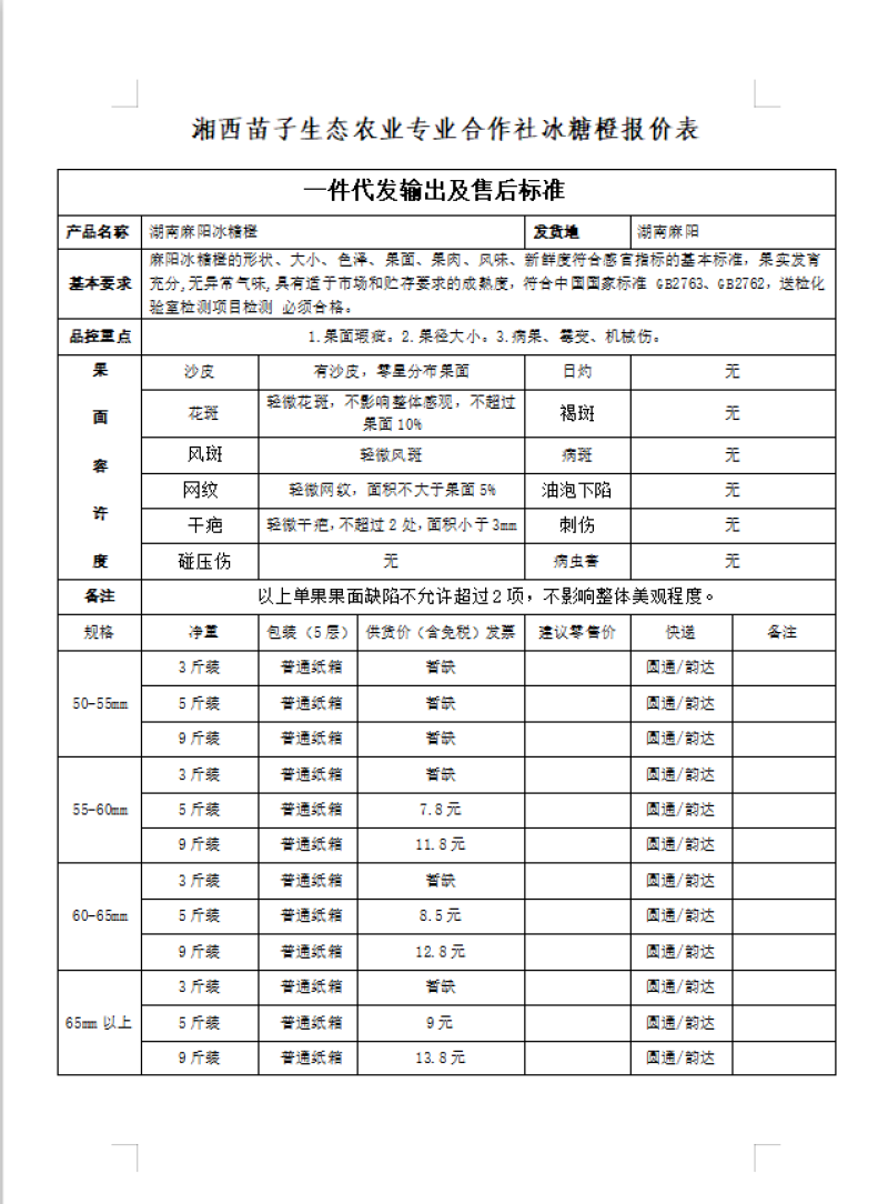 【诚信售后】麻阳冰糖橙，高品控，五千平方仓储，地磅，洗果