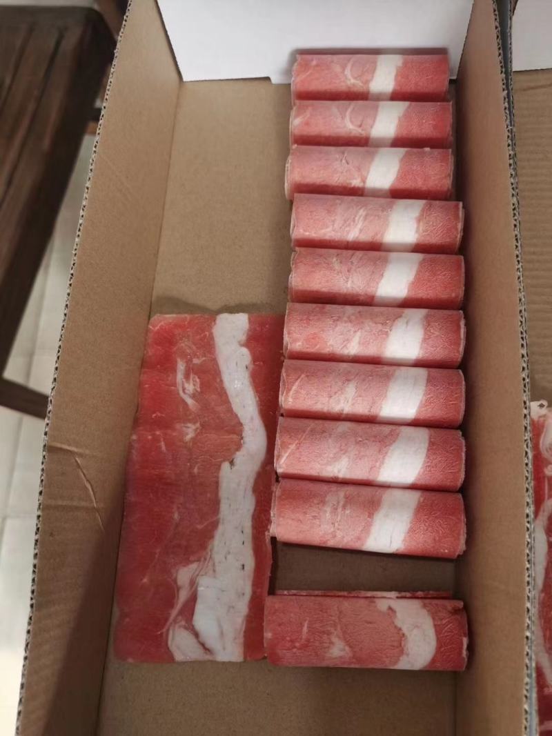 谷饲雪花肥牛切片，高品质产品