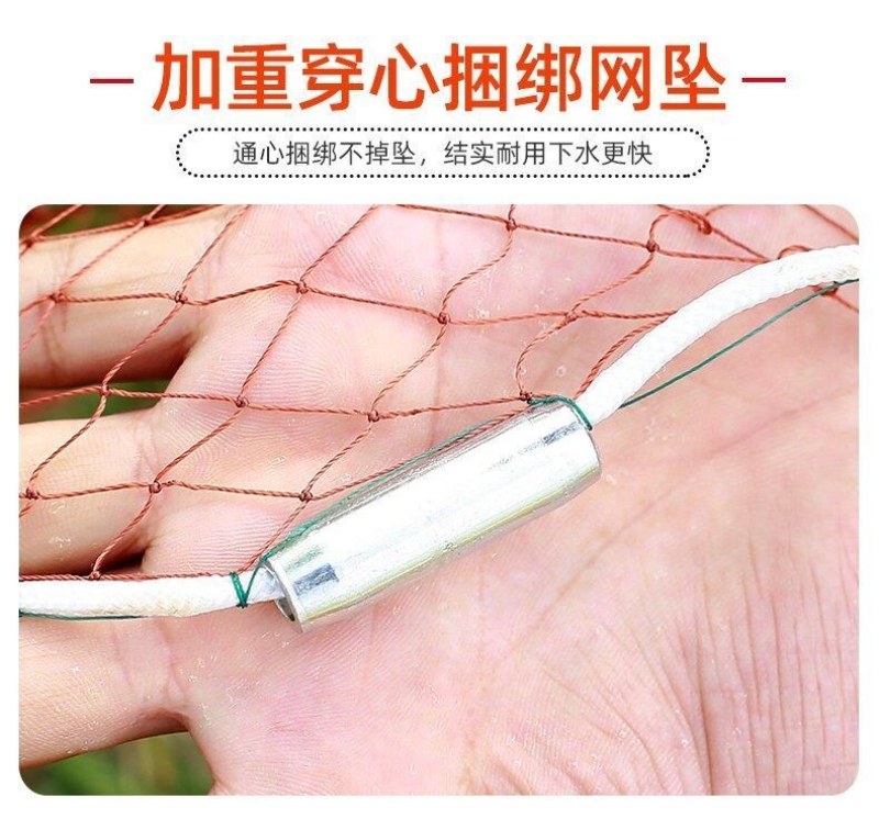 （包邮）飞盘式手撒网渔网捕鱼网美式渔网手抛网渔网易撒旋网