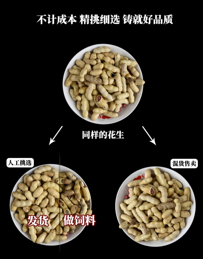 红皮花生带壳生米炒熟带壳红衣花生新鲜货晒干包邮