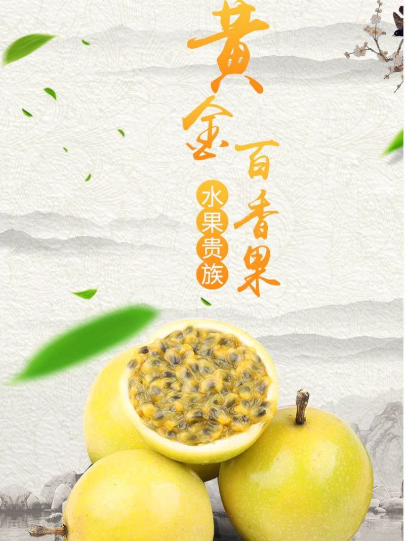 黄金百香果孕妇新鲜水果1/3/5斤中大果香甜黄色鸡蛋果