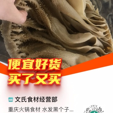 重庆火锅食材水发黑个子本色个子毛肚自助餐供应