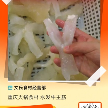 重庆火锅食材水发牛主筋牛蹄筋红烧火锅串串
