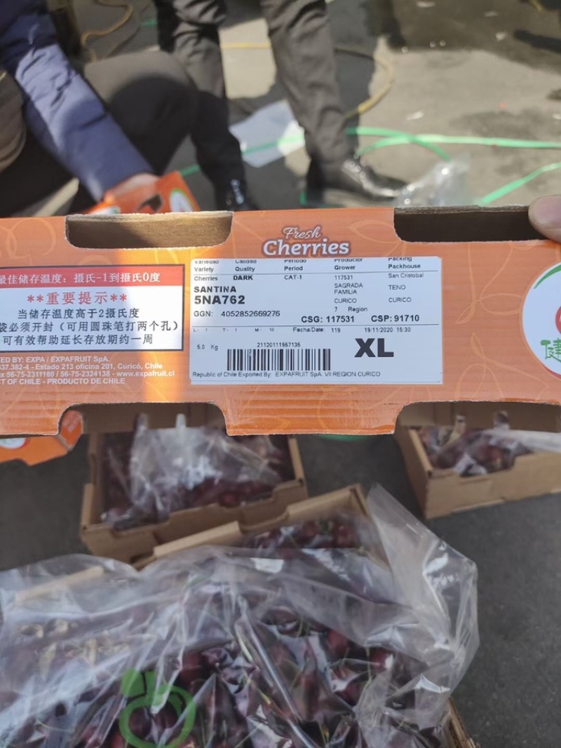 智利车厘子10斤装XL新鲜水果现货新鲜现货一件代发