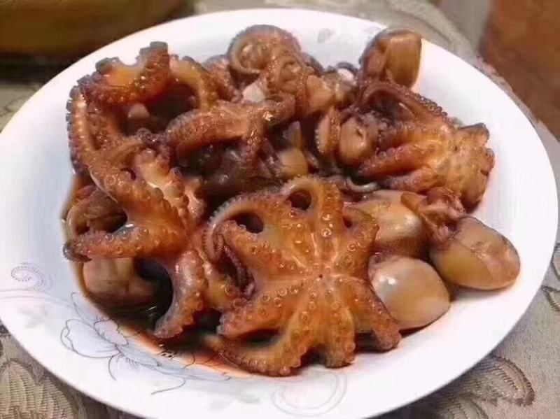 章鱼八爪鱼八带鱼短蛸一口章三去章鱼