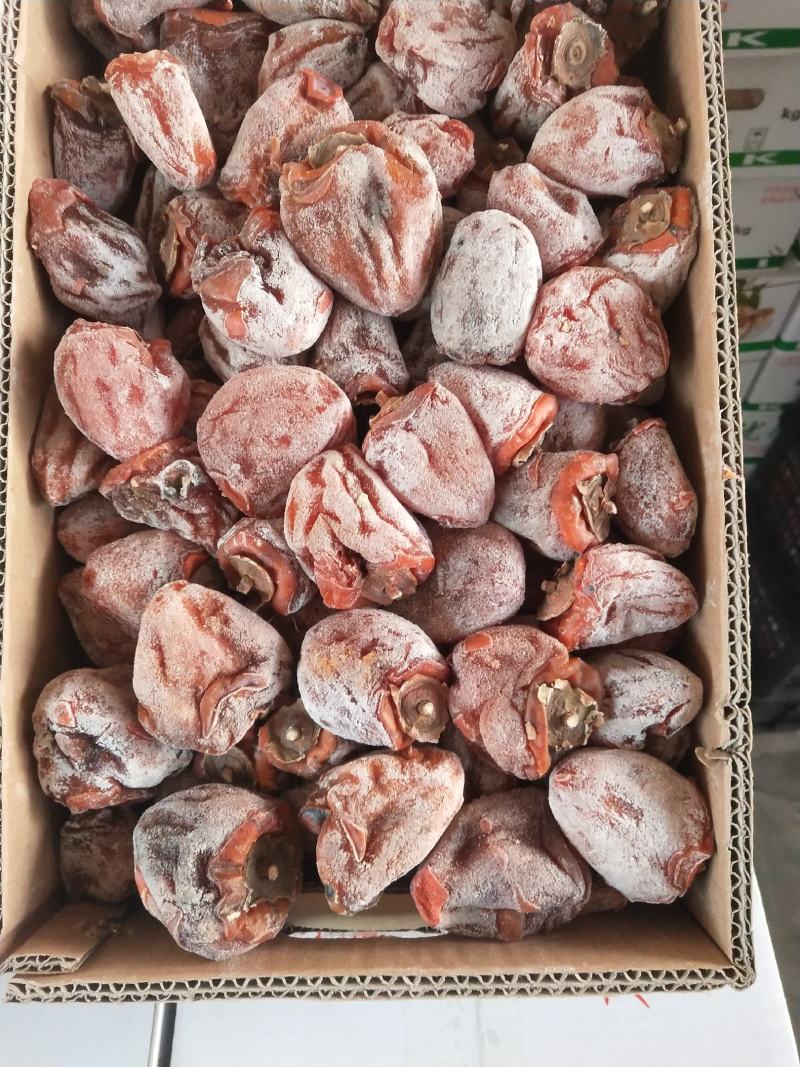 山东青州天然上霜吊柿饼
