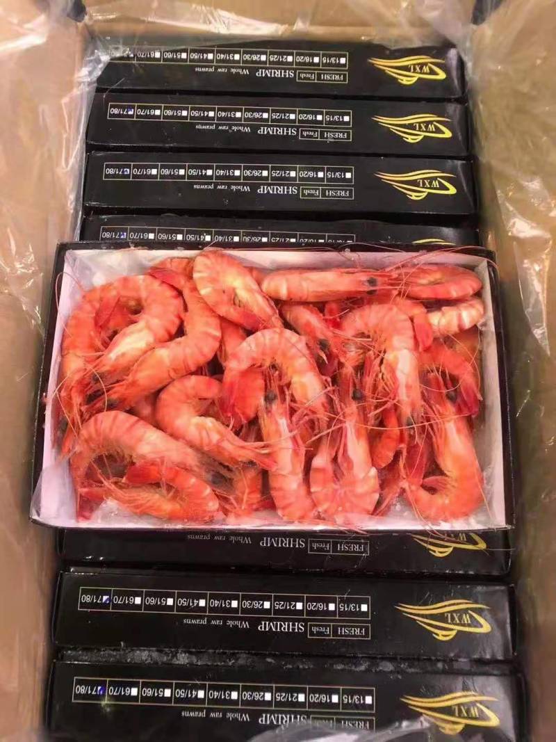 天然熟冻黑虎虾全规格，400克/盒，一箱10盒，上海现货
