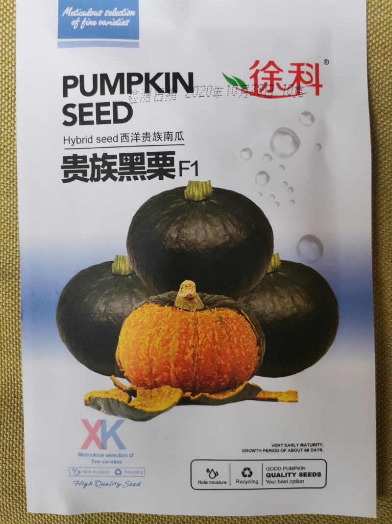 【优质】华禾黑栗黑色板栗南瓜种子贝贝南瓜种子