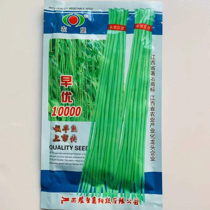 上市快农望极早熟豇豆种子早优10000嫩绿色长豆角种子