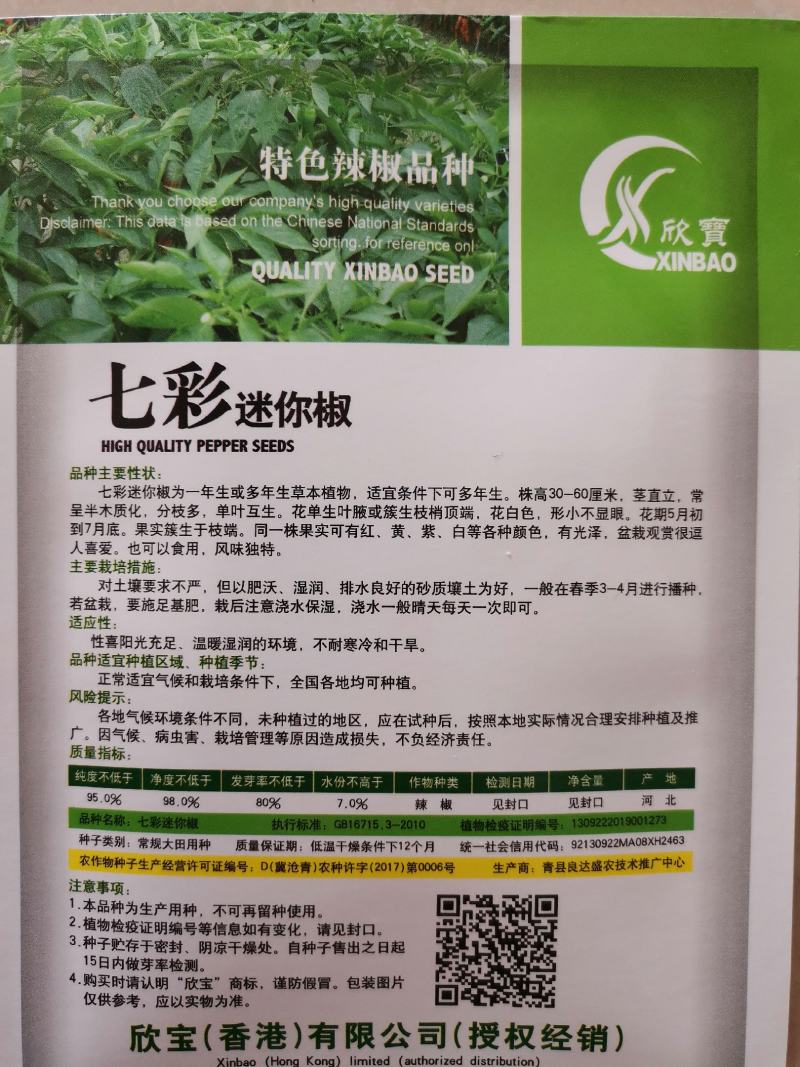 ️【精选】七彩椒五色彩椒辣椒种子颜色品类多辣度高品质好