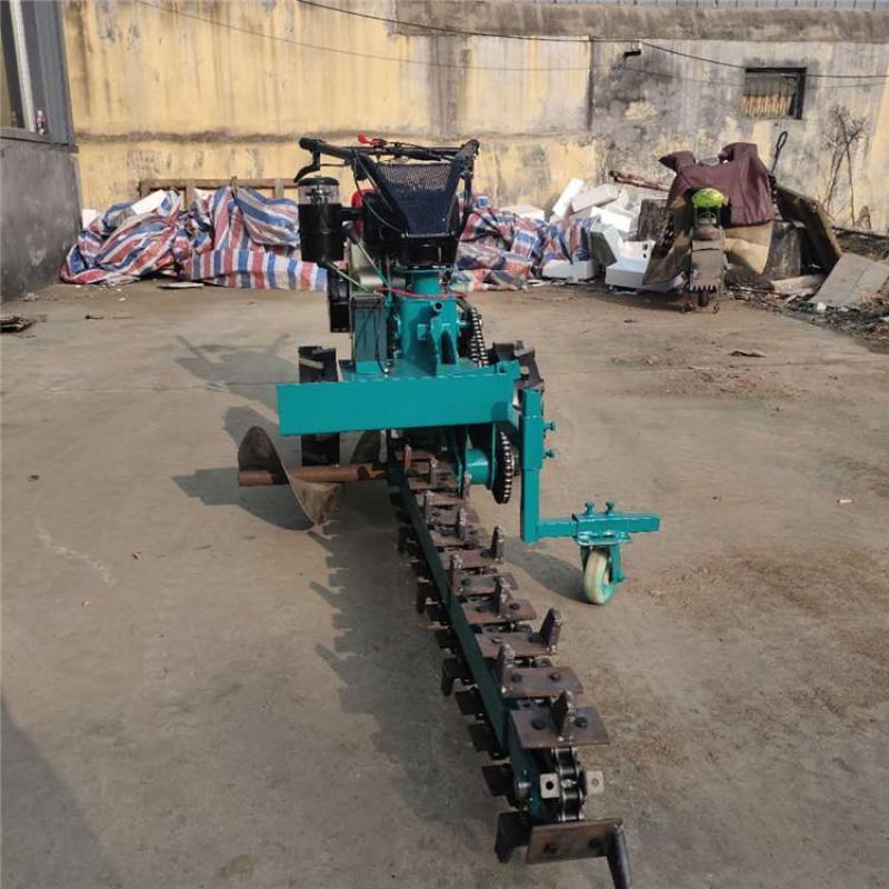 手扶开沟机深沟工程农用果园开沟小型链条式开沟机