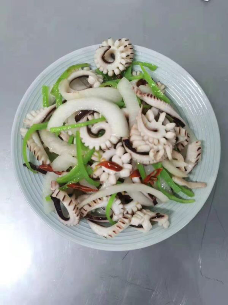 新鲜鱿鱼条鱿鱼耳花鱿鱼片鱿鱼条鱿鱼花鱿鱼食堂火锅食材尤鱼