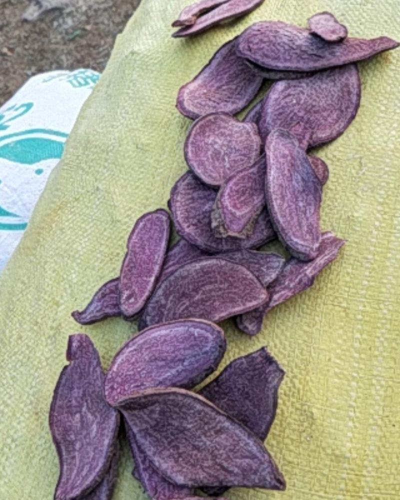农户自产自销紫薯干，干货，自然晒干纯农户种植