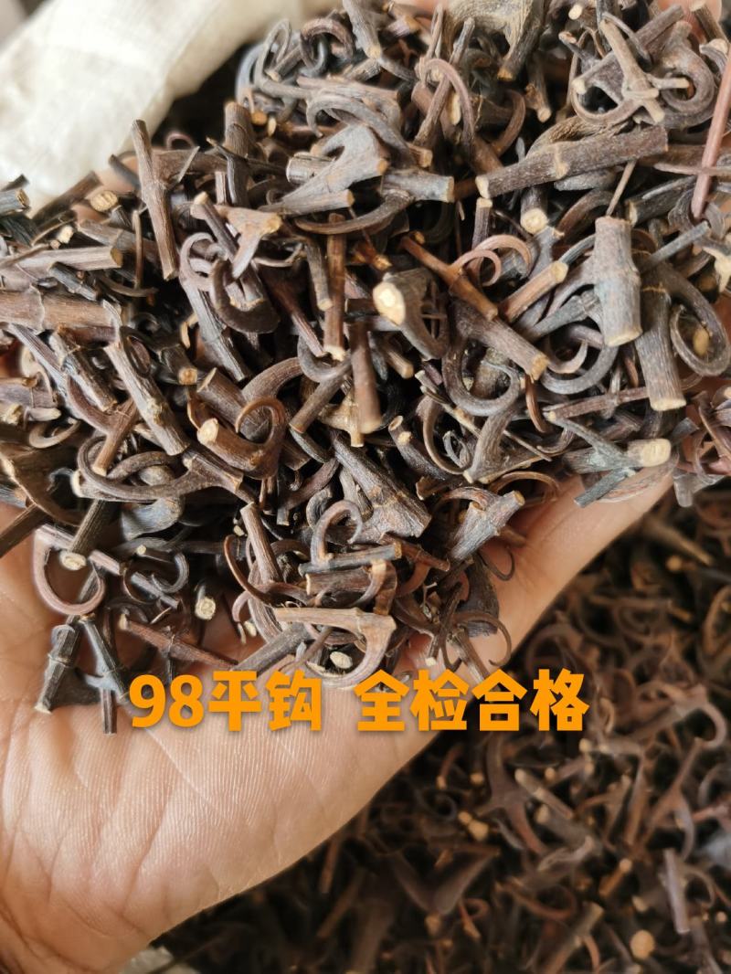钩藤双钩蒸过的标准货药厂标准货大货供应
