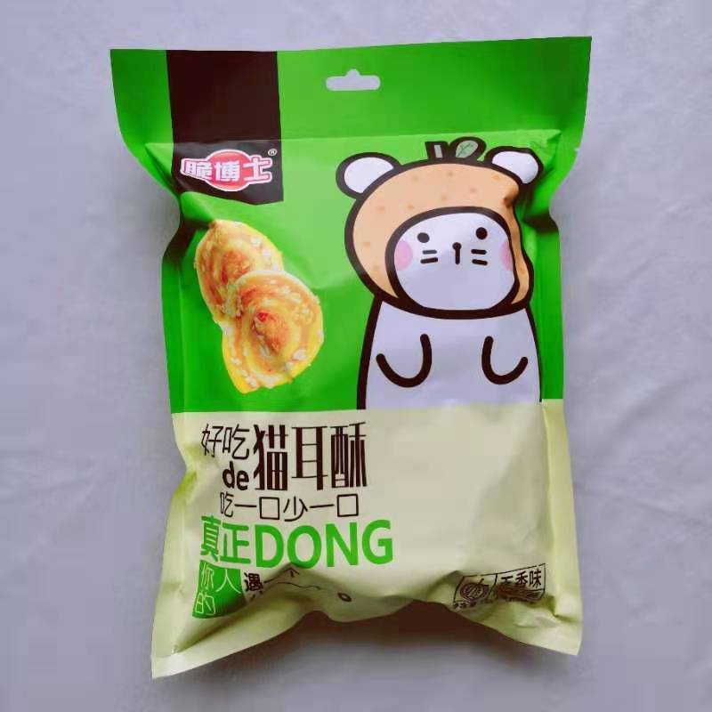 脆博士猫耳酥芝麻味香辣味香酥脆用料十足就是喜欢你
