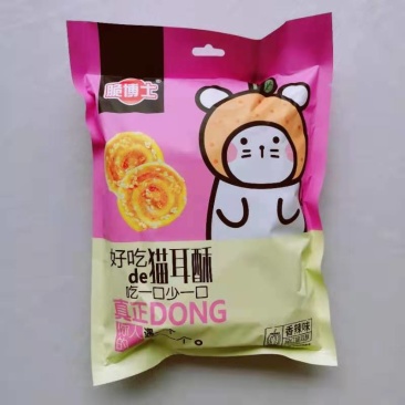 脆博士猫耳酥芝麻味香辣味香酥脆用料十足就是喜欢你