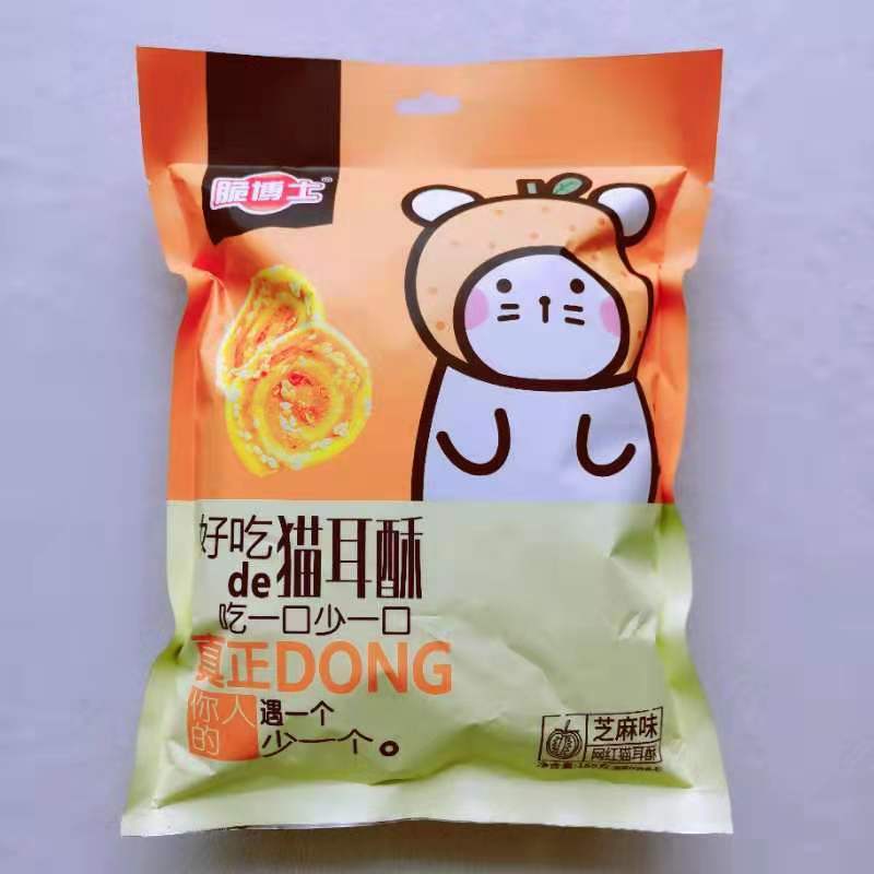 脆博士猫耳酥芝麻味香辣味香酥脆用料十足就是喜欢你