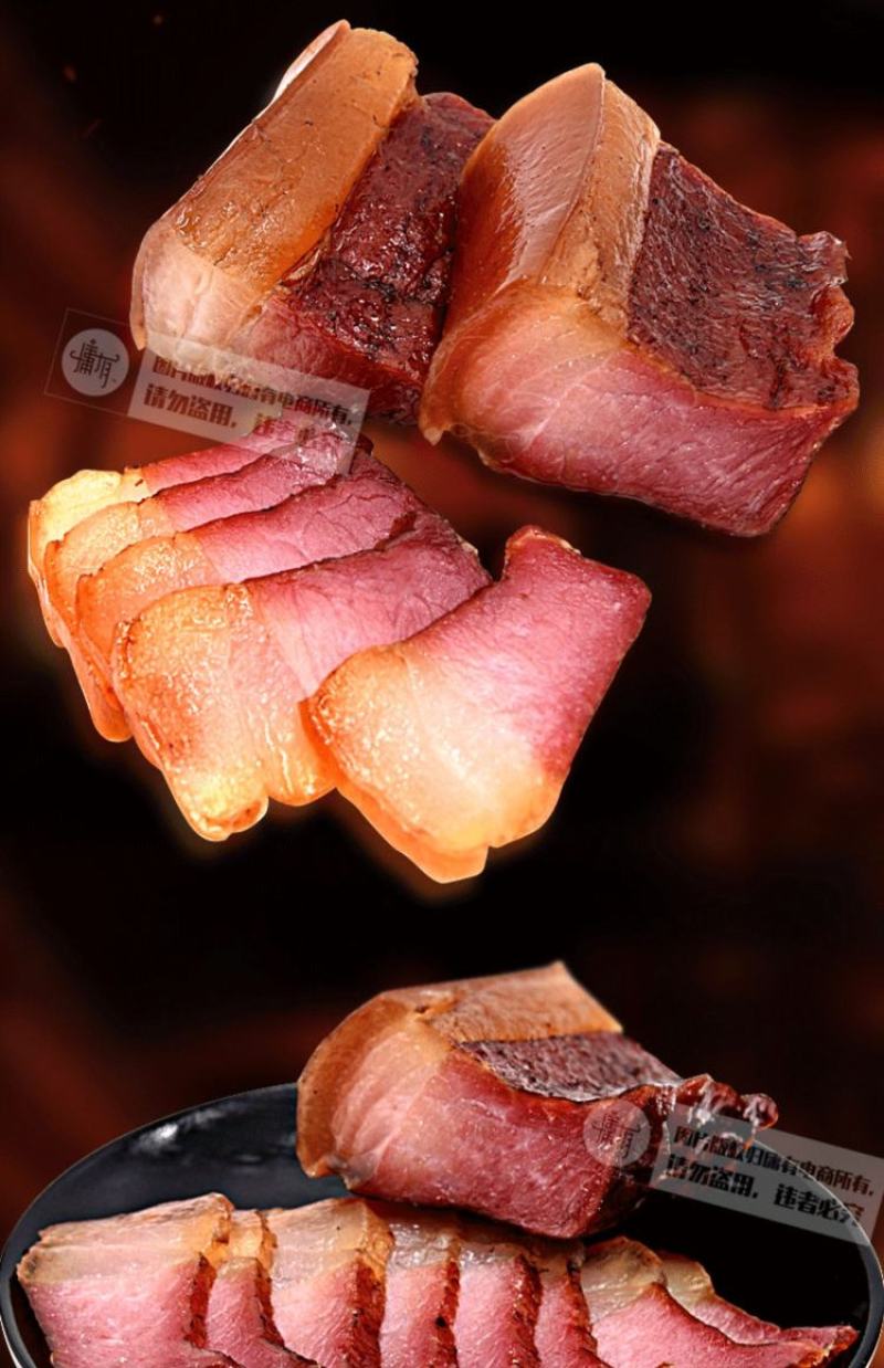老八区后腿腊肉手工香肠湖南湘西土家特产古法手工熏制